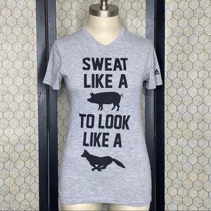 adidas Sweat Like a Pig To Look Like A Fox Shirt